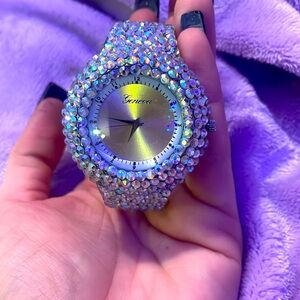 Geneva rhinstone watch